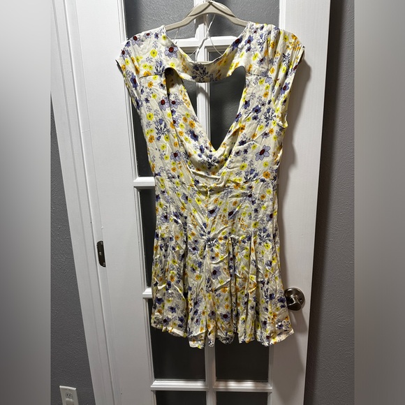 NWT Free People It Takes Two Wrap Dress in Ivory Combo - Picture 8 of 15